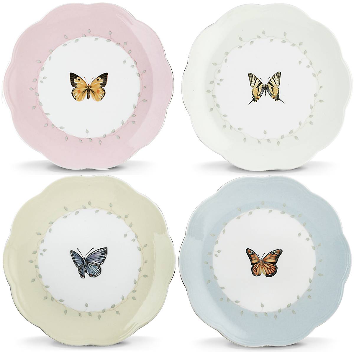 Butterfly Meadow 4-Piece Dessert Set