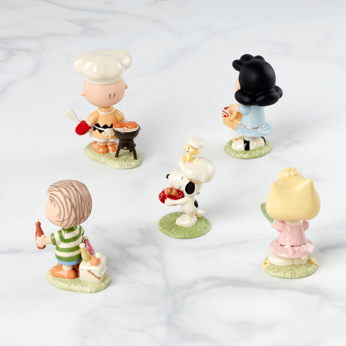 Peanuts Barbecue 5-Piece Figurine Set
