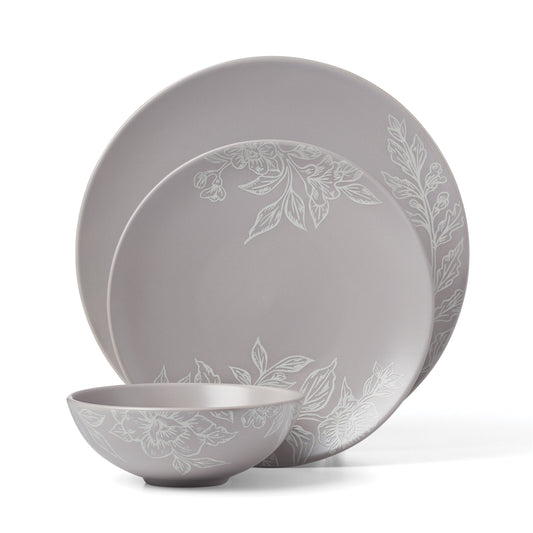 Roseto Pumice 12-Piece Dinnerware Set