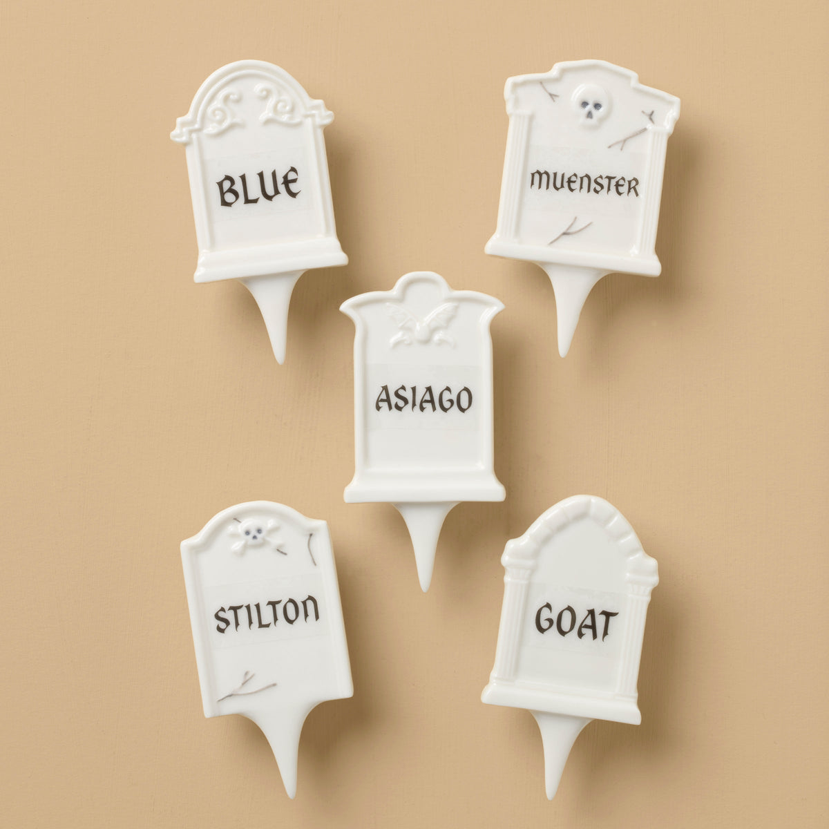 Headstone Cheese Markers 5 Piece Set