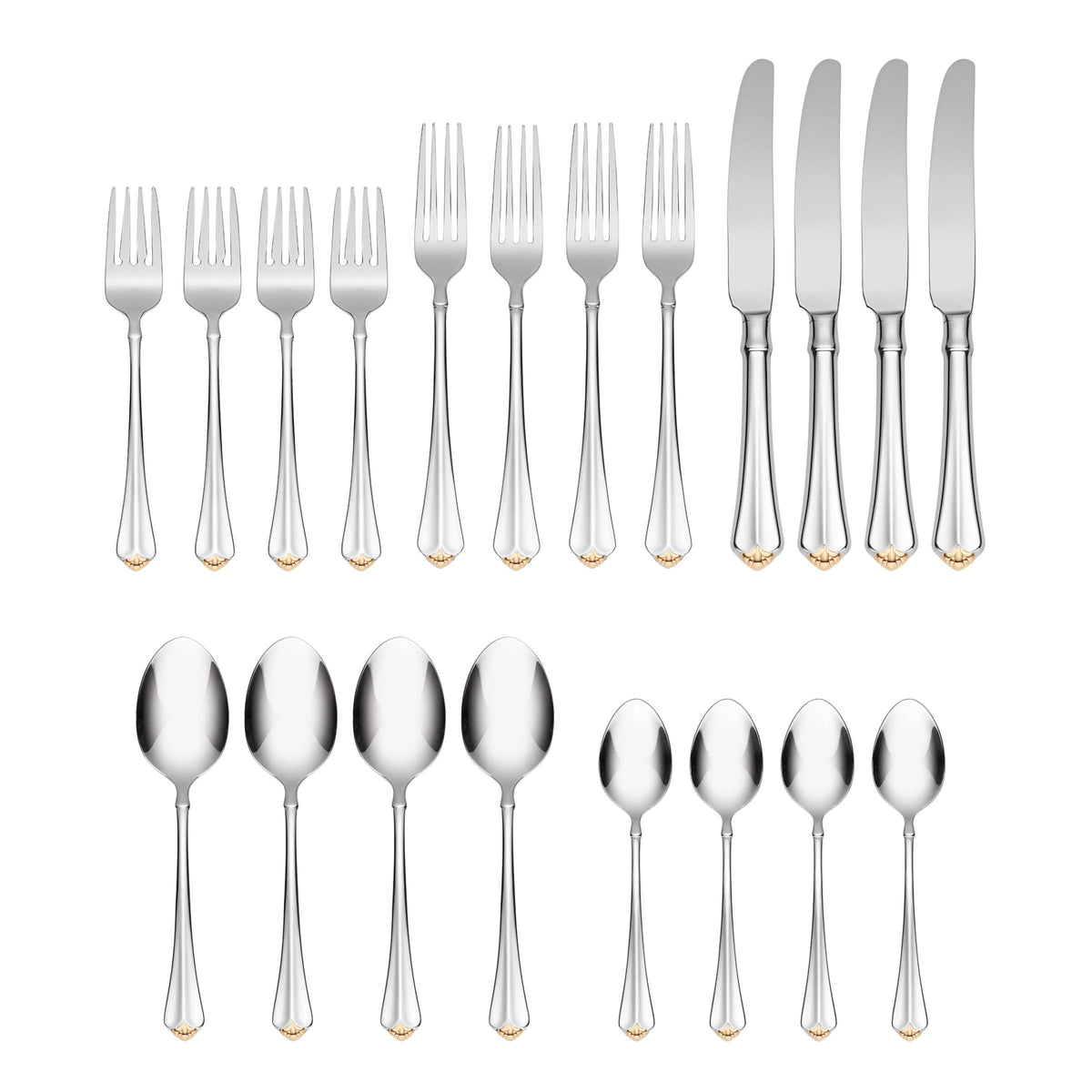 Golden Juilliard 20-Piece Flatware Set