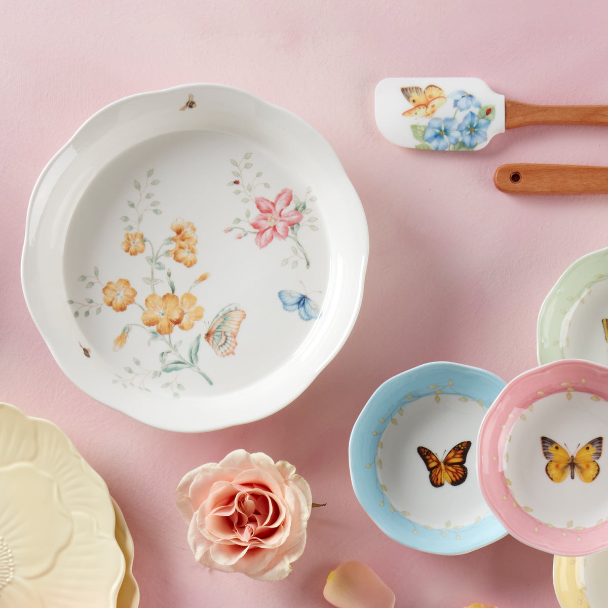 Butterfly Meadow Pie Dish