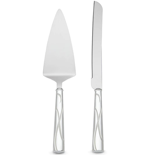 Adorn 2-Piece Cake Knife & Server Dessert Set