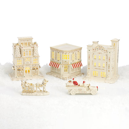 Mistletoe Park Santa's Fire Truck Figurine