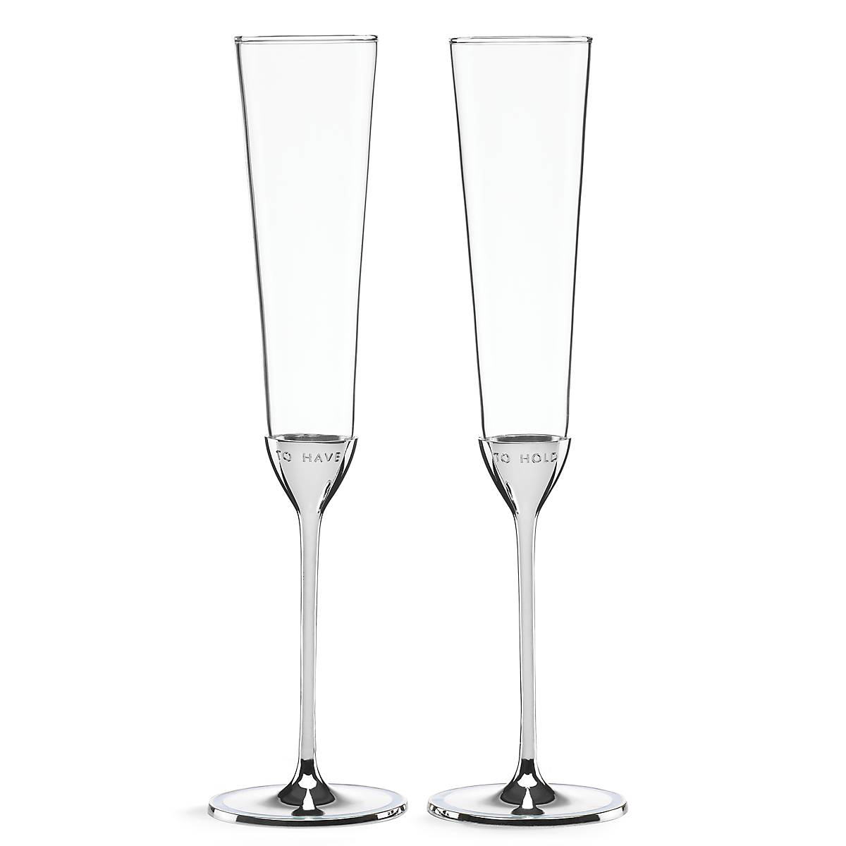 Take The Cake 2-Piece Champagne Flute Set