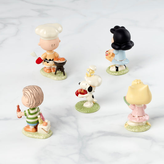 Peanuts Barbecue 5-Piece Figurine Set
