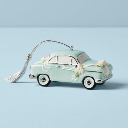Personalized Just Married Car Ornament