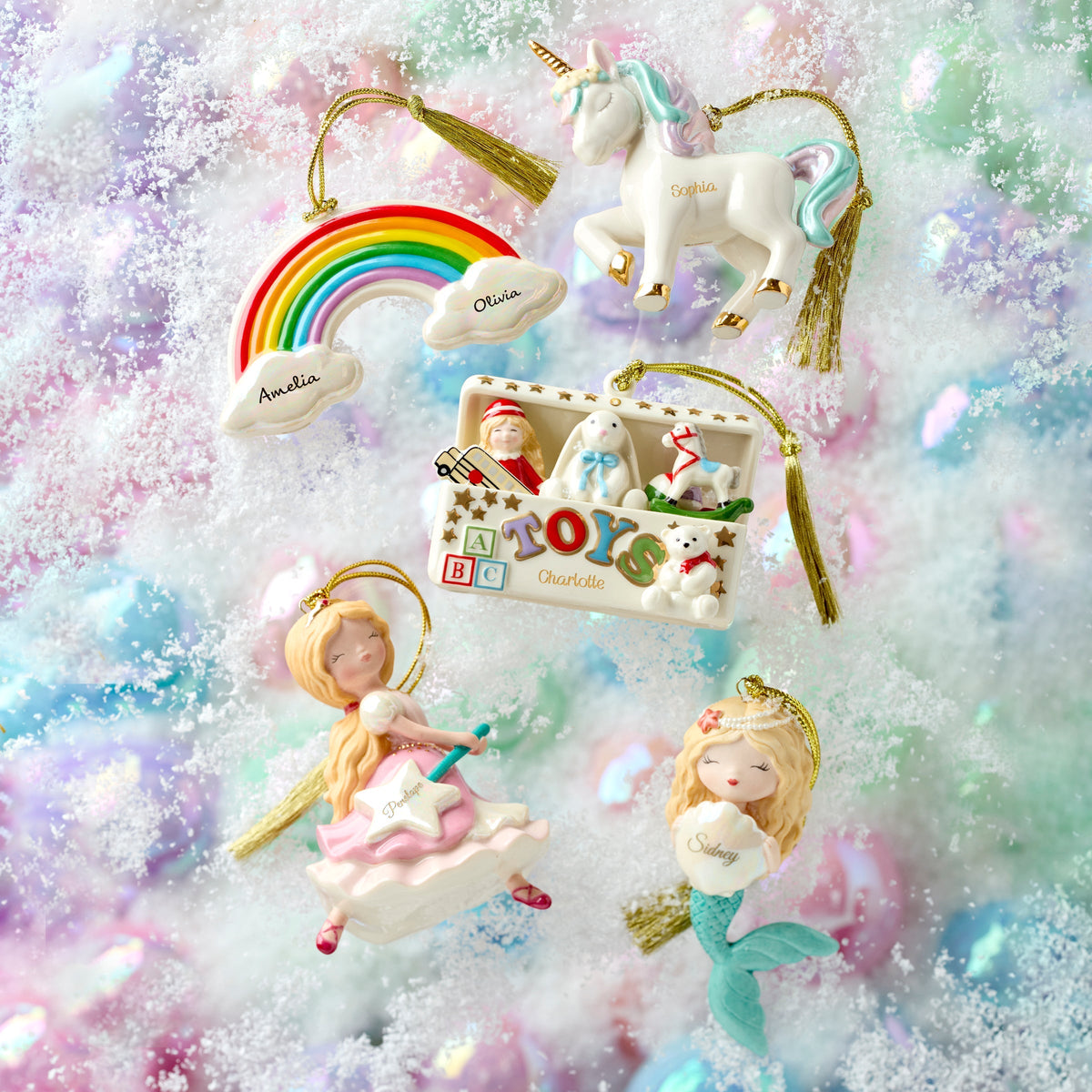 Personalized Prancing Unicorn Ornament