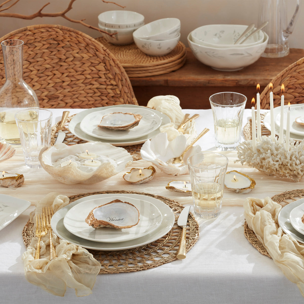 Oyster Bay 12-Piece Dinnerware Set