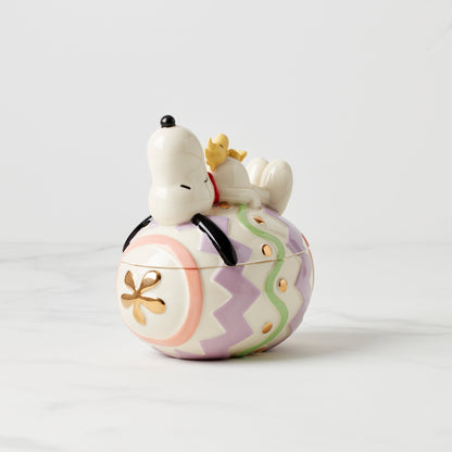 Snoopy Easter Covered Candy Dish