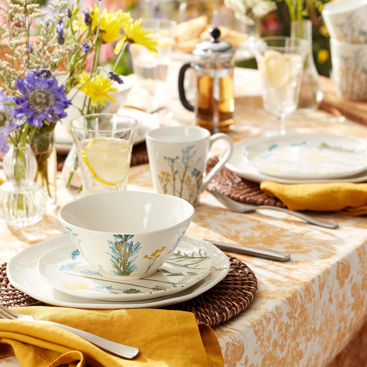 Wildflowers Dinner Plates, Set of 4