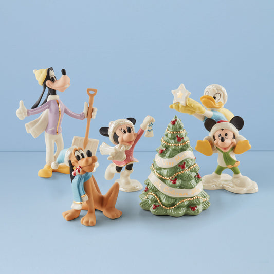 Disney Winter Fun 5-Piece Figurine Set