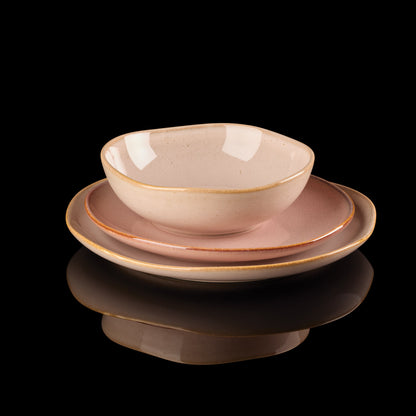 Organic Shades Clay 12-Piece Dinnerware Set