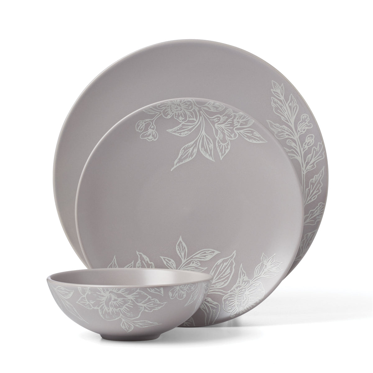 Roseto Pumice 12-Piece Dinnerware Set