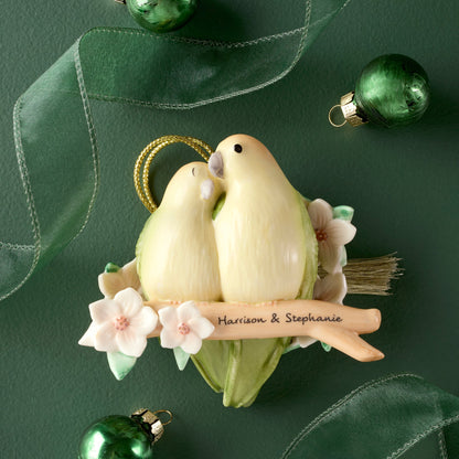 Personalized Love Birds Ornament