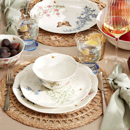 Butterfly Meadow Herbs 12-Piece Dinnerware Set