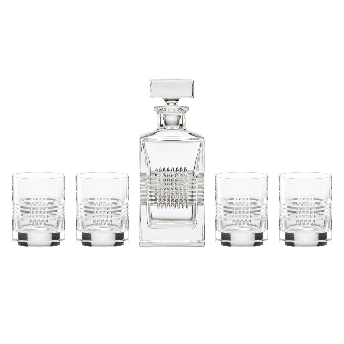 Sloane Crystsal 5-Piece Whiskey Set