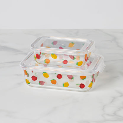 Tutti Fruity 4-Piece Serve & Store Dish Set