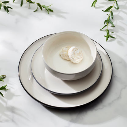 24 Seven Colors Pumice 12-Piece Dinnerware Set
