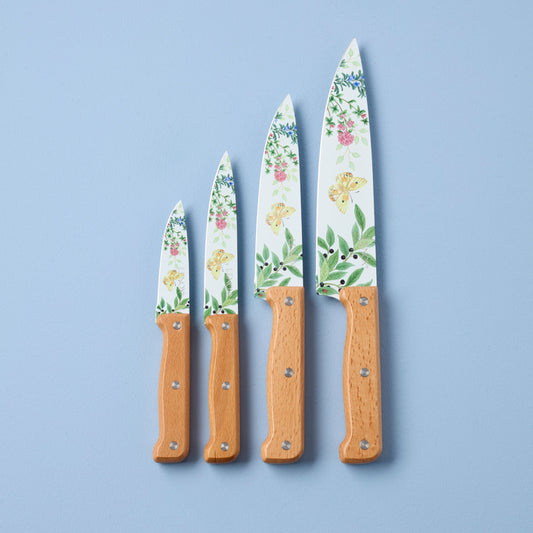Butterfly Meadow Herbs 4-Piece Cutlery Set