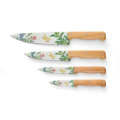 Butterfly Meadow Herbs 4-Piece Cutlery Set
