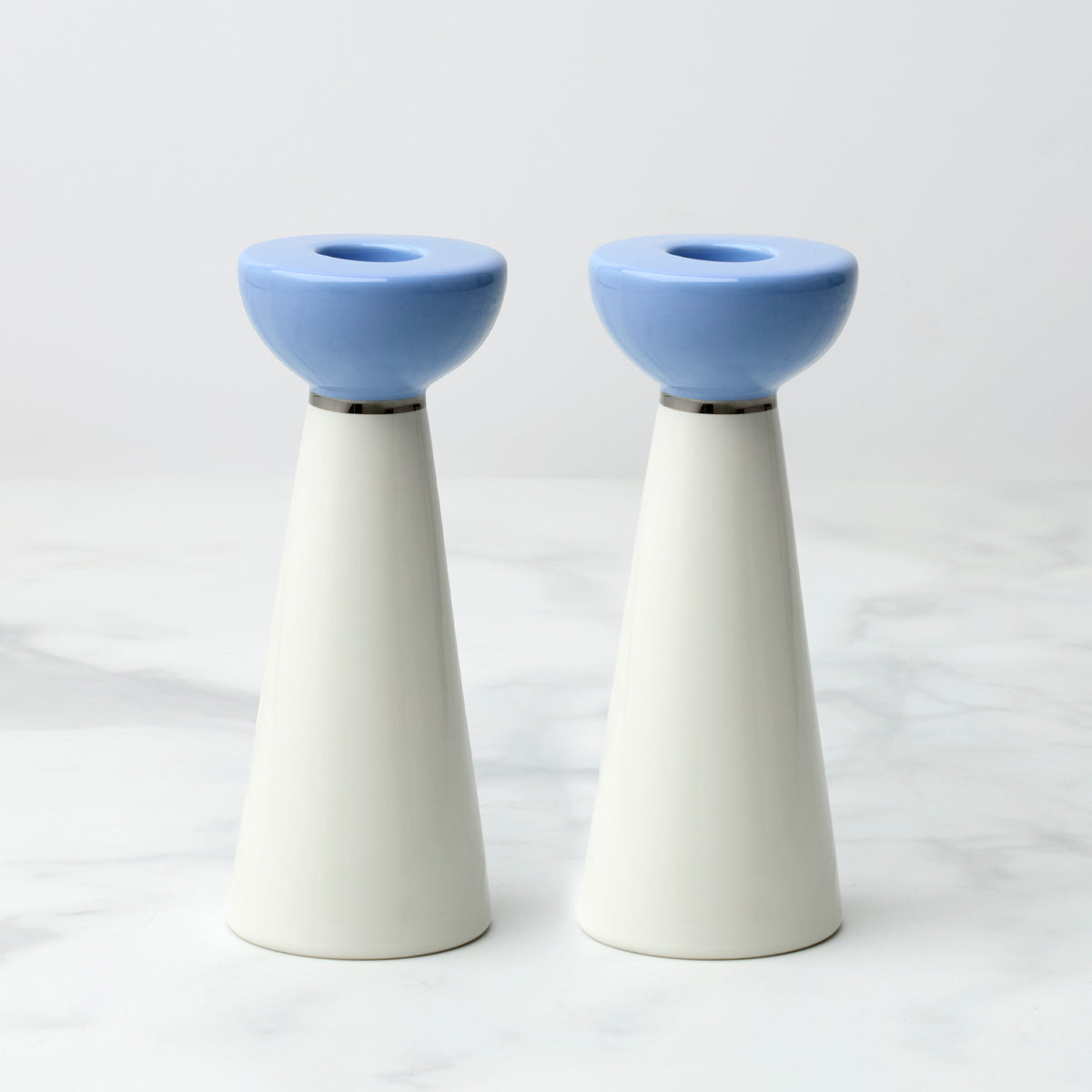 Oak Street Candlestick Holders, Set of 2