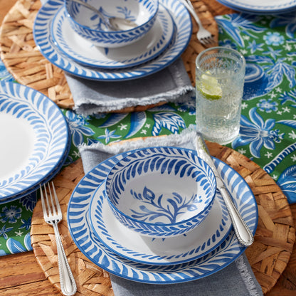 Solear Blue 12-Piece Dinnerware Set