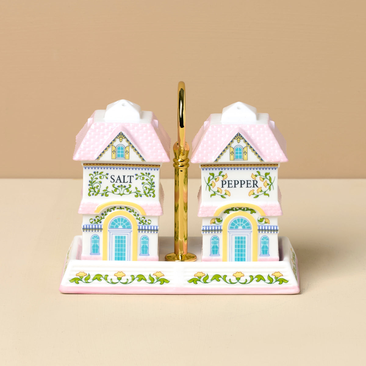 Lenox Spice Village Salt & Pepper with Tray