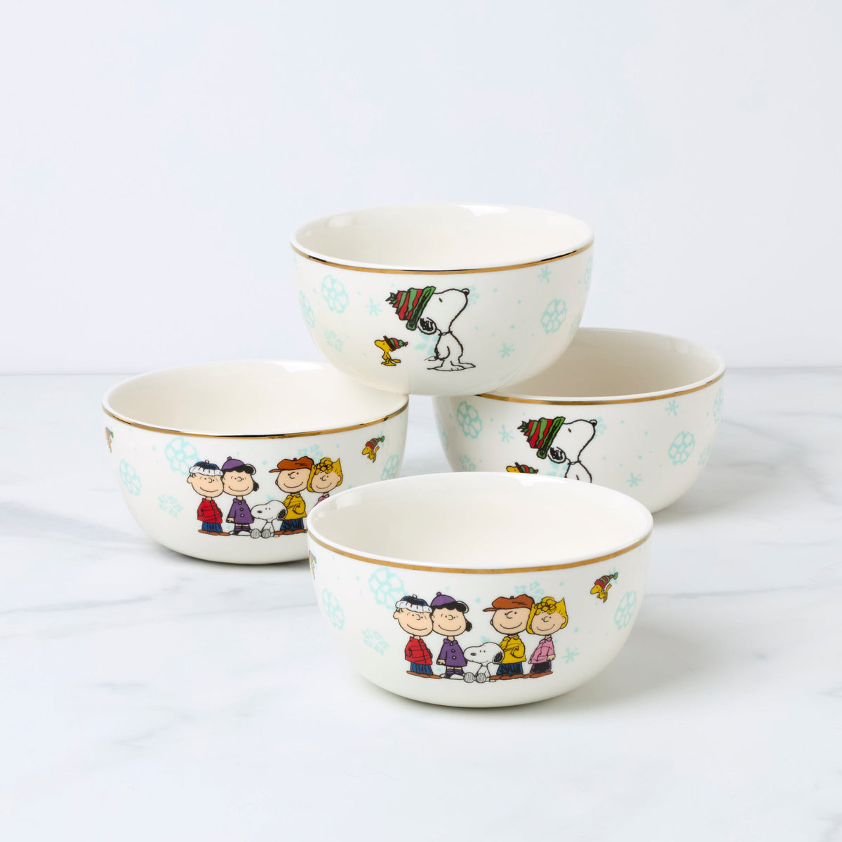 Peanuts Gang All-Purpose Bowls, Set of 4, Assorted