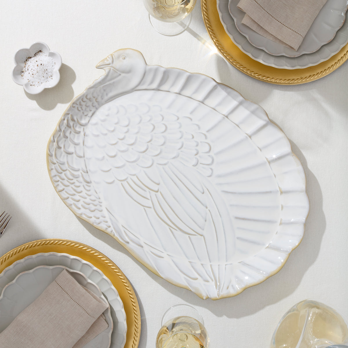 Harvest Turkey Platter and Carving Board Set