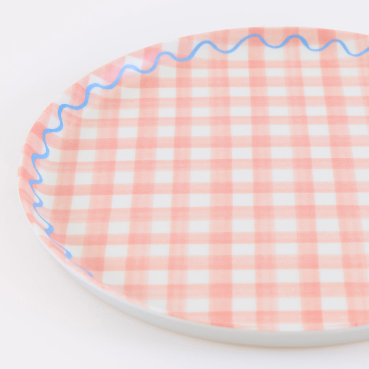 Gingham Reusable Small Plates