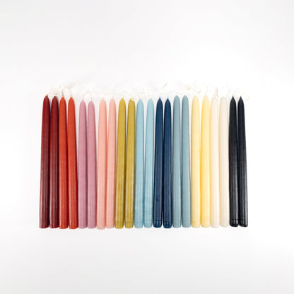 Dripless White 12" Taper Candles, Set of 2
