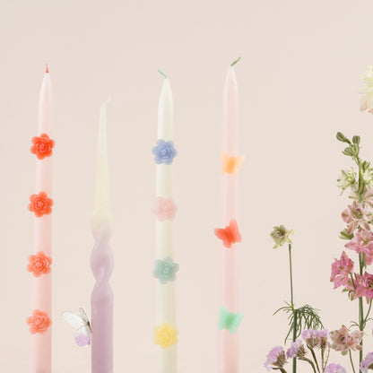 Butterfly Taper Candles, Set of 2